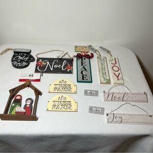 Holiday Wooden Tree Ornaments - Festive. Country. Rustic